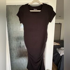 Black maternity jersey dress